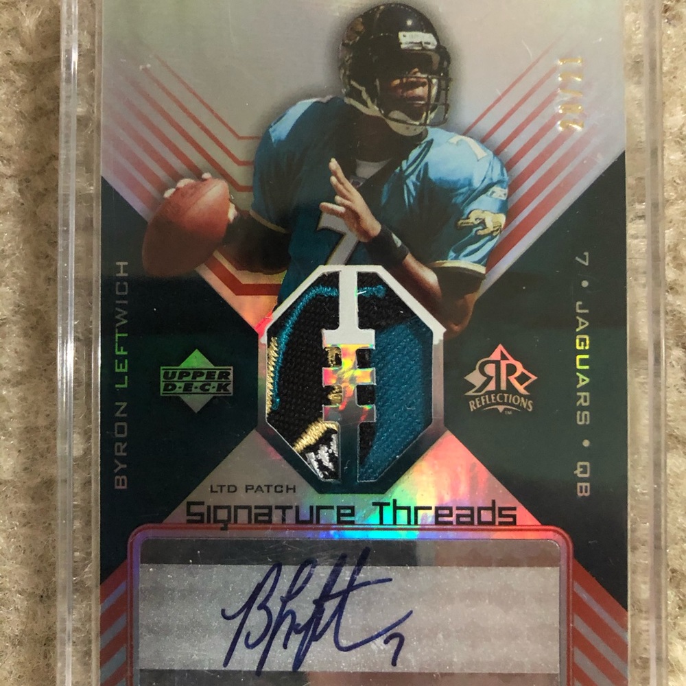 Signed jersey patch card